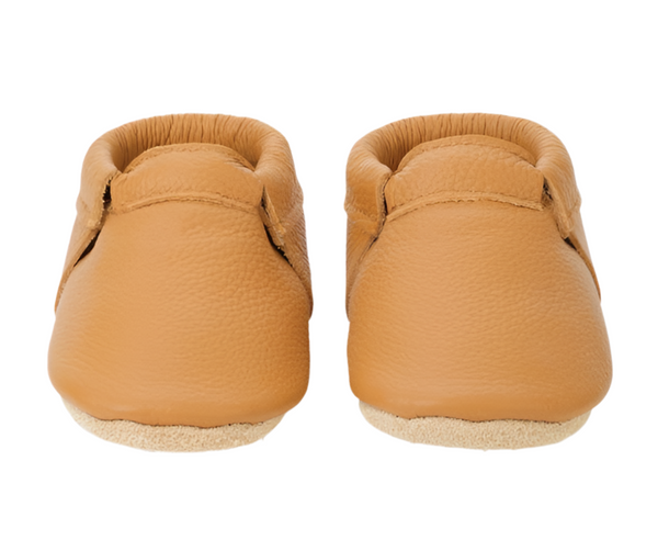 Bird Rock Baby Leather Moccasins-Ginger