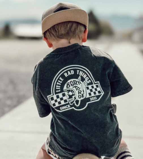 Little Rad Things Surf T-shirt-Born to Ride