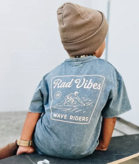 Little Rad Things Surf T-shirt-Wave