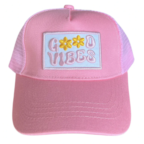 Baby Surfer Trucker Hat-Pink