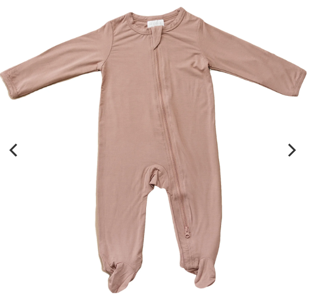 Organic Bamboo Romper Dusty Rose