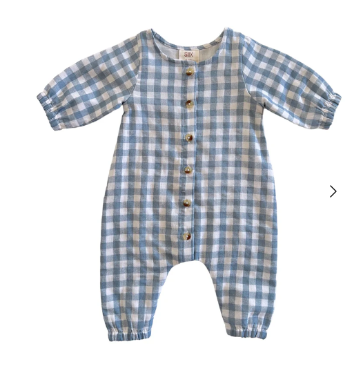 SIIX Organic Cotton Romper-Gingham