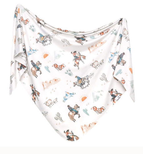 Copper Pearl Swaddle Blanket- wild west