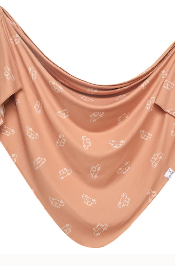 Copper Pearl Swaddle Blanket-Cars