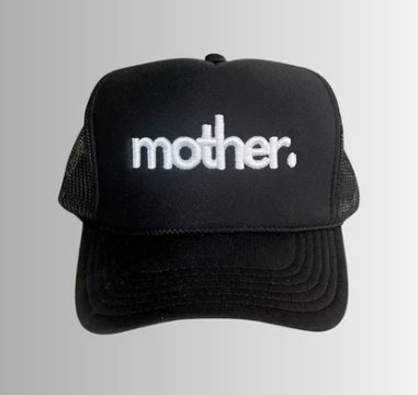 Mother Trucker Hats for Mom- black