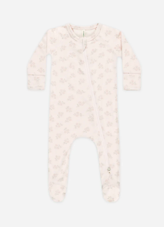 Quincy Mae Floral Romper- Pink Blossom