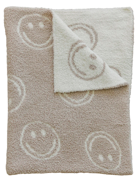 Soft Smiley Mini Blanket
