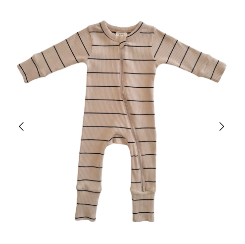 Organic Striped Romper