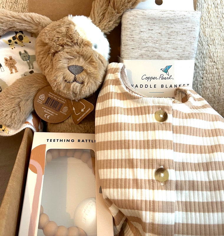 Limited Edition Baby Gift Box-Neutral Stripes