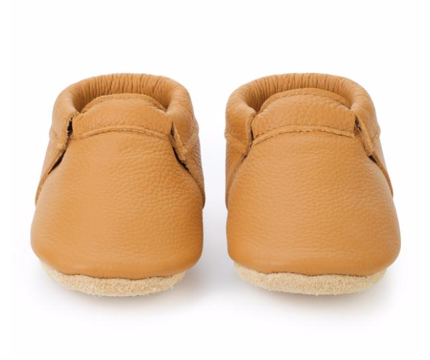 Bird Rock Baby Leather Moccasins-Ginger