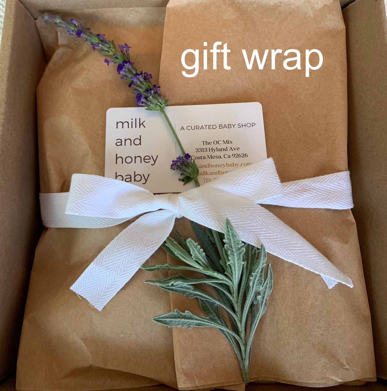 Milk and Honey Baby Free Gift Wrap